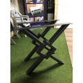 Pieds de table en acier en forme de X avec carré LOISON CREATION
