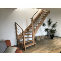 Pose escalier bois intérieur
