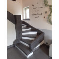 Recouvrement des marches et contremarches d'un escalier intérieur bois