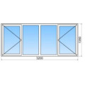 Fenêtre PVC 1 vantail et 2 fixes PVC et fenêtre PVC 1 ventail