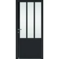 Porte d’entrée aluminium CANDEL 98-LUM ZILTEN – Largeur 900mm x Hauteur 2150mm – RAL 2100 texturé