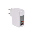 CHARGEUR USB sur Secteur 230V - 5V/2.4A (Smart Charge) + 1A ERARD - 8203