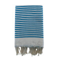 Fouta traditionnelle Yadara Turquoise 200x200 190g/m²