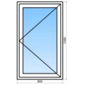 Fenêtre aluminium 1 vantail